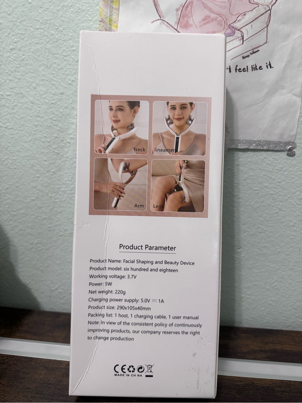 V-Face Beauty Device - Rose Gold Facial Massager - Picture 3 of 4